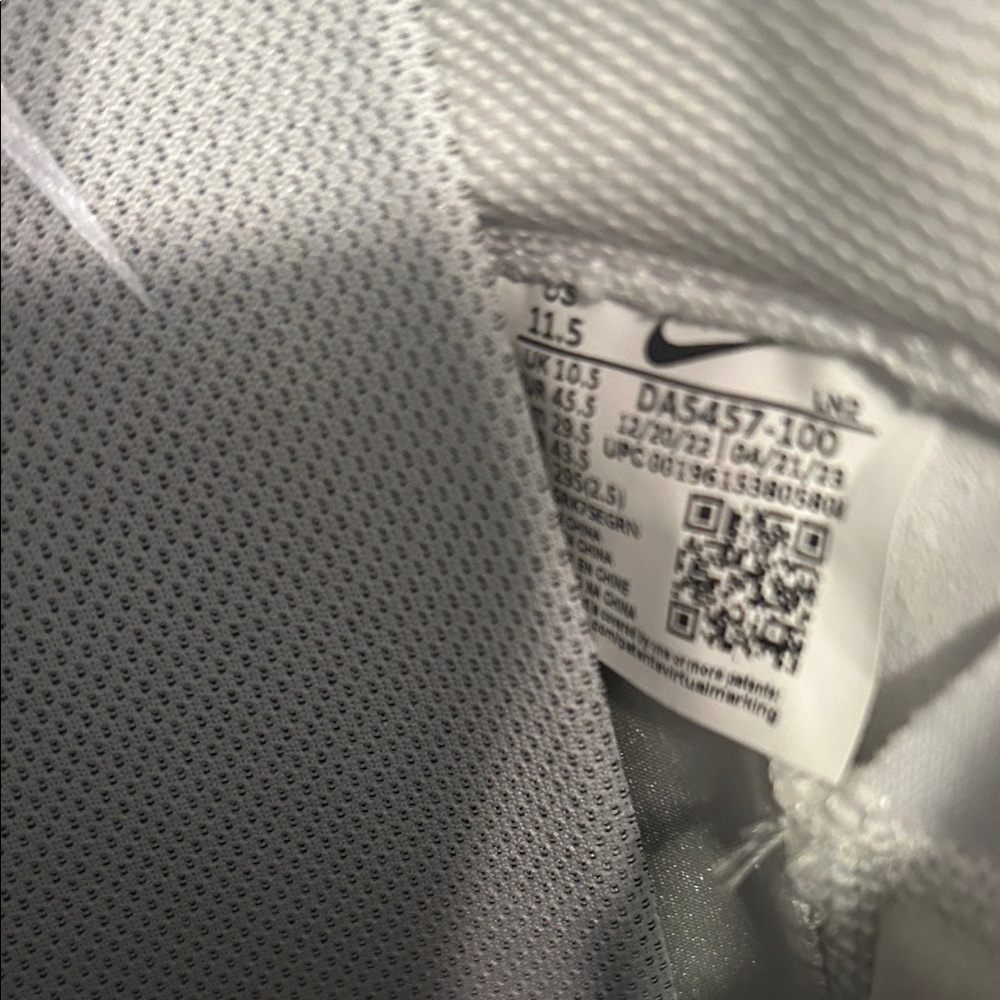 Nike Vapor Edge Elite 360 2 Men’s White&Silver Football Cleats:NEW NO BOX - Picture 5 of 14